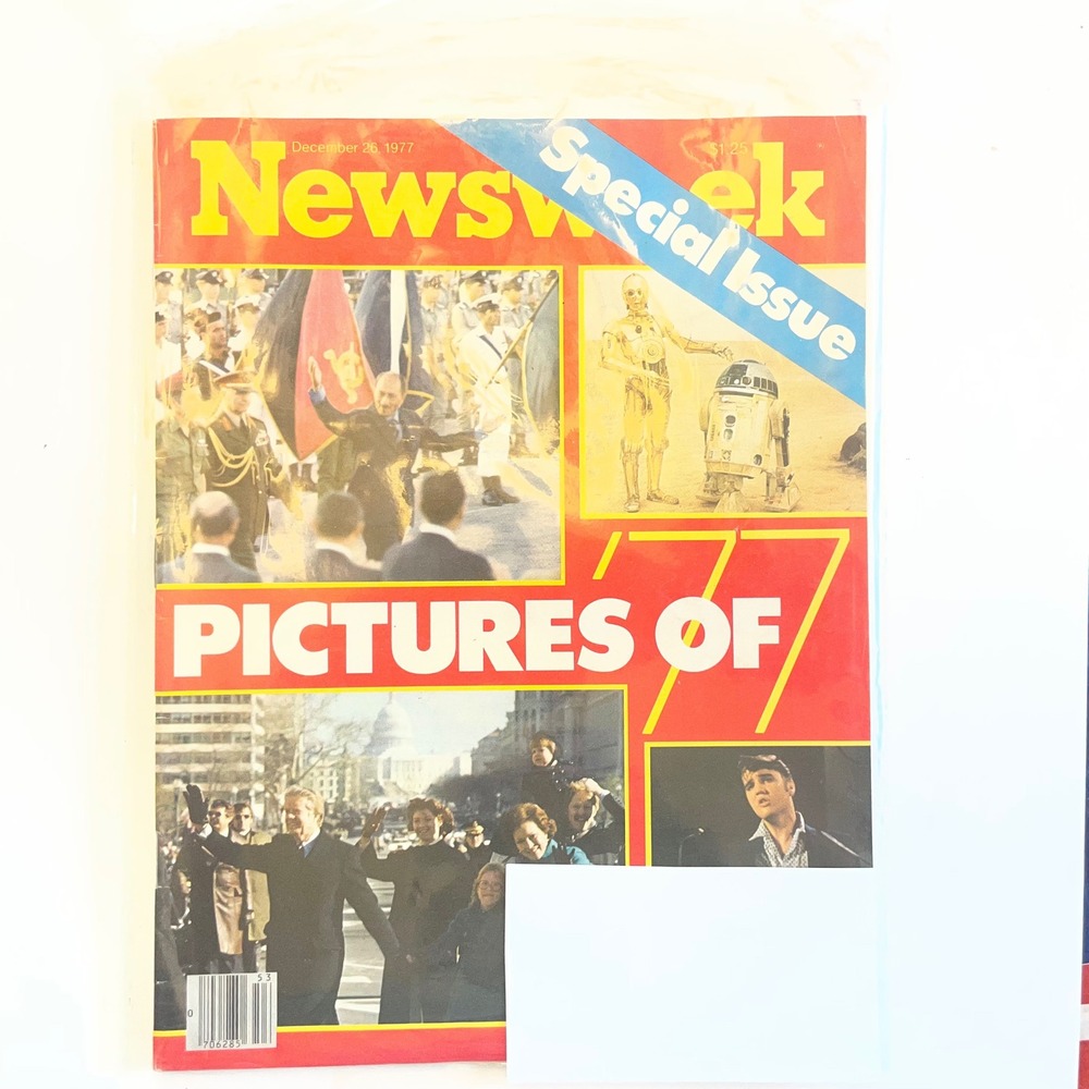 Vintage Newsweek Magazine December 26 1977 Photos of 77 Star Wars Elvis Presley